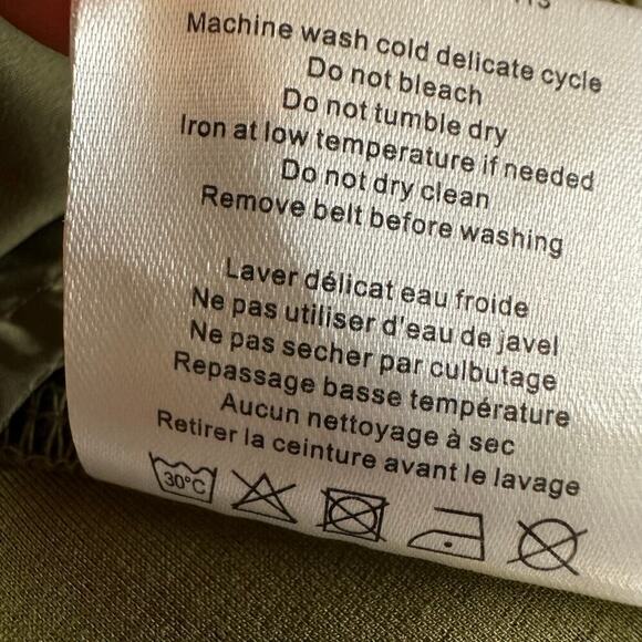 Anatomie Nariah Hybrid Utility Cargo Jacket Size Large Moss Green Belted Travel - Picture 8 of 13